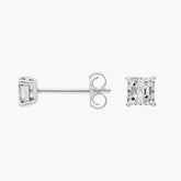 Noir Spark Asscher Cut Lab-Grown Diamond Stud Earrings